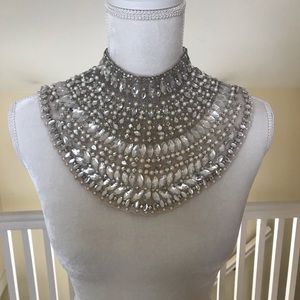 Embellished collar/ bib necklace